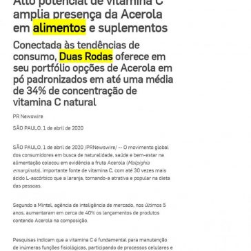 Alto potencial de vitamina C amplia presença da Acerola em alimentos e suplementos – Broadcast