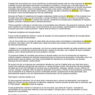 Planta 2.0 lança ecossistema de inovação voltado para o mercado de alimentos – JorNow
