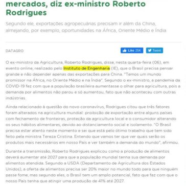 Agronegócio brasileiro tem que ampliar mercados, diz ex-ministro Roberto Rodrigues – Universo Agro
