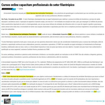 Cursos online capacitam profissionais do setor filantrópico – Jornal Dia Dia