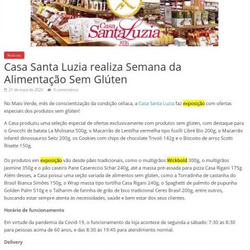 Casa Santa Luzia realiza Semana da Alimentação Sem Glúten – NaoContemGluten.ORG