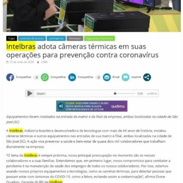 Intelbras adota câmeras térmicas em suas operações para prevenção contra coronavírus – Revista Tecnologia 360