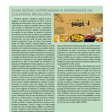 Duas Rodas homenageia a diversidade da culinária brasileira – Aditivos & Ingredientes