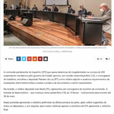 CPI aprova cronograma de trabalho e primeiros depoimentos – Folha do Estado SC