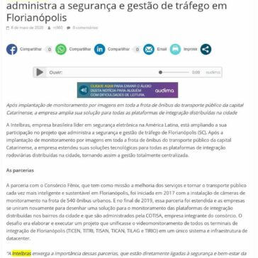 Intelbras amplia participação no projeto que administra a segurança e gestão de tráfego em Florianópolis – Revista Tecnologia 360