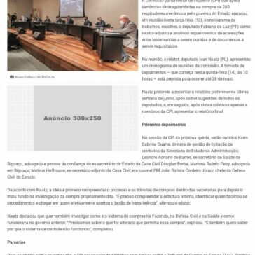 Relatores da CPI dos respiradores são deputados do PL e PT – Clic SC