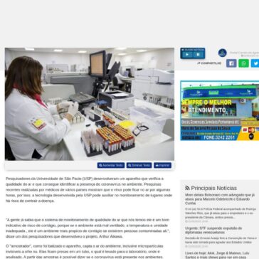 Pesquisadores da USP desenvolvem aparelho que detecta presença de coronavírus no ar – Portal Correio do Agreste