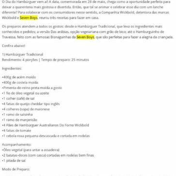 Três receitas para comemorar o Dia Mundial do Hambúrguer sem sair de casa – Gastromania