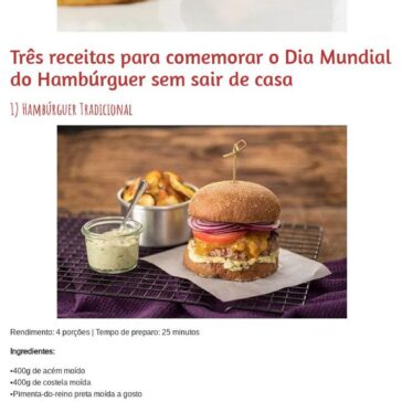 28 de Maio – Dia do Hamburguer – Eu (Lele) e as crianças