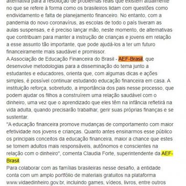 Educação financeira: como abordar o tema com crianças e jovens na quarentena – Central de Notícias