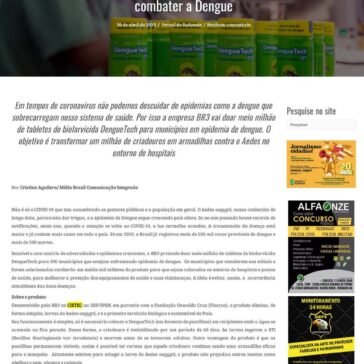 500 municípios podem se inscrever para receber Biolarvicida para combater a Dengue – Jornal do Sudoeste