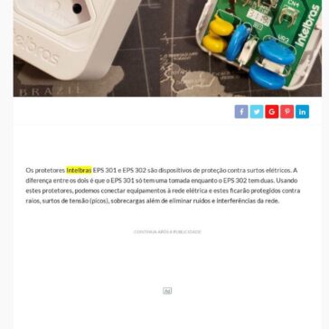 Análise dos protetores Intelbras EPS 301 e EPS 302  – Guia do PC