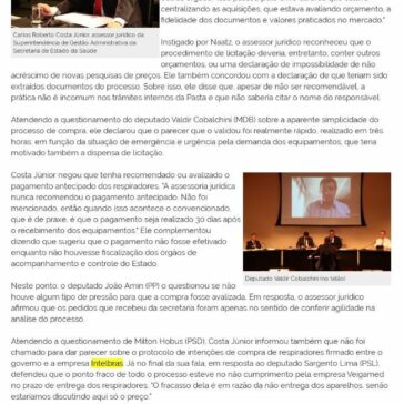 CPI abre nova fase com depoimentos de controlador e servidores da SES – ALESC