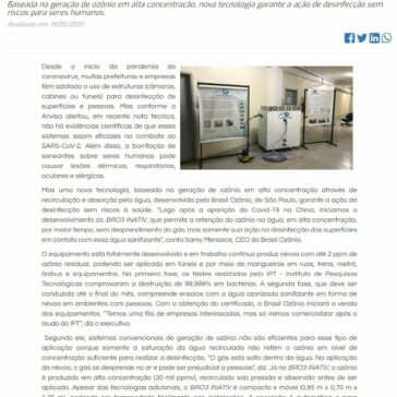 Covid-19: Brasil Ozônio desenvolve sistema para aplicação em barreiras sanitárias – Hydro