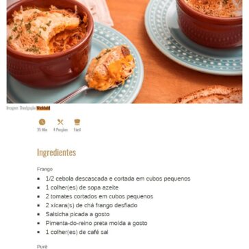 Escondidinho de abóbora com pão e frango – UOL