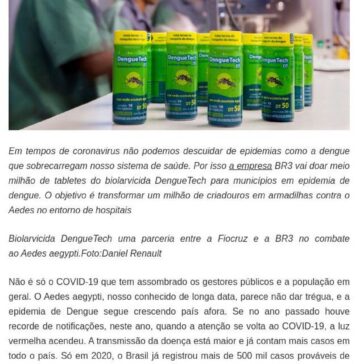500 municípios podem se inscrever para receber Biolarvicida para combater a Dengue – Blog Anselmo Santana