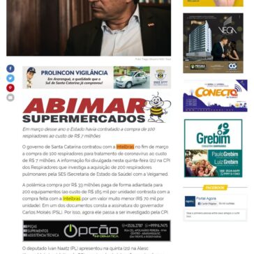 Governador Moisés passa a ser investigado na CPI dos respiradores – Portal Agora