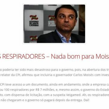 CPI DOS RESPIRADORES – Nada bom para Moisés – Temperos & Apimentadas