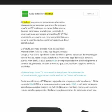 Intelbrás lança a IZY Play, smart box acessível e com bons recursos – Canal Tech
