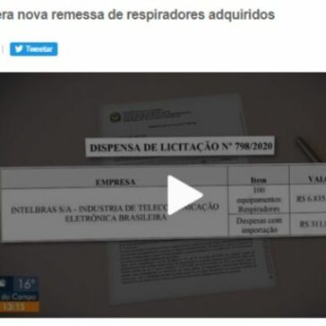 Estado espera nova remessa de respiradores adquiridos há 2 meses – G1 Santa Catarina