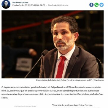 Marcelo Lula: O controlador geral do Estado prevaricou – 4oito