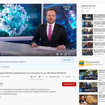 Novo equipamento pode detectar a presença do novo coronavírus no ar | SBT Brasil – You Tube