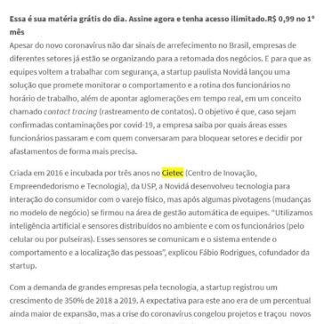 Startup lança rastreio de funcionários para evitar contaminações em série – ResumoCast