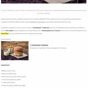 Três receitas para comemorar o Dia Mundial do Hambúrguer sem sair de casa – Capital Gourmet