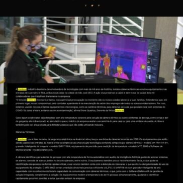 Intelbras adota câmeras térmicas em suas operações para prevenção contra coronavírus – Rmax