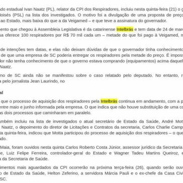 CPI dos Respiradores inclui Moisés na lista de investigados – Alô