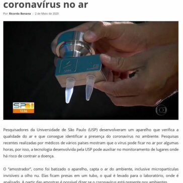 Pesquisadores da USP desenvolvem aparelho que detecta presença de coronavírus no ar – Blog do Banana
