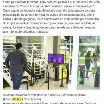 Empresa catarinense usa câmeras térmicas para controlar temperatura de funcionários e visitantes – Central de Notícias