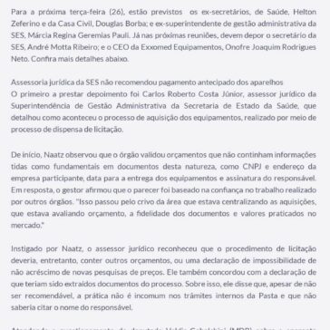 CPI da Alesc abre nova fase com depoimentos de controlador e servidores da Secretaria de Estado da Saúde – Jaraguá AM
