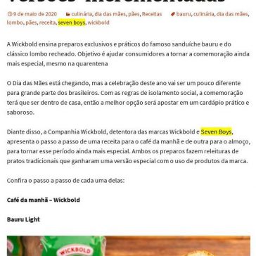 Dia das Mães: receitas tradicionais ganham versões incrementadas – De Repente 50