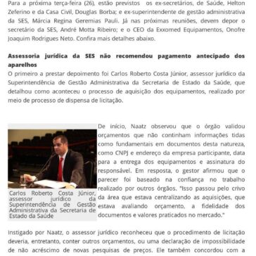 CPI abre nova fase com depoimentos de controlador e servidores da SES – VC Notícia