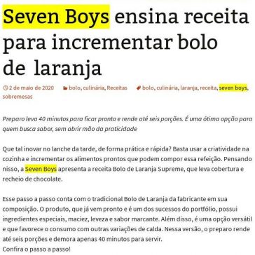 Seven Boys ensina receita para incrementar bolo de laranja – De Repente 50