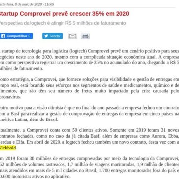 Startup Comprovei prevê crescer 35% em 2020 – Tecnologística