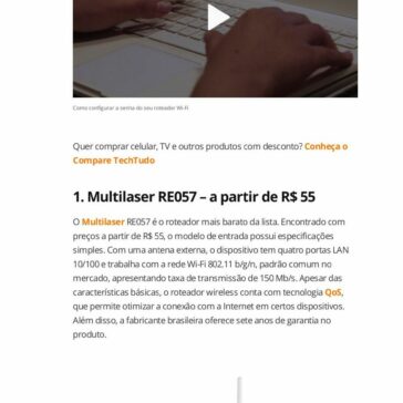 Roteador barato: veja sete modelos à venda no Brasil por menos de R$ 100 – Tech tudo