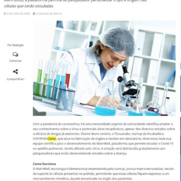 Startup brasileira disponibiliza plataforma gratuita para estudos de células do pulmão – InforChannel