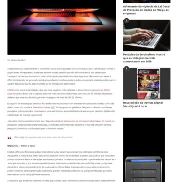 Em tempos de pandemia e isolamento social, falar de Cibersegurança é imperativo – Digital Security