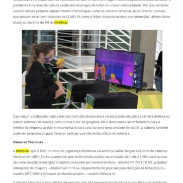 Intelbras adota câmeras térmicas em suas operações para prevenção contra coronavírus – Security Brasil
