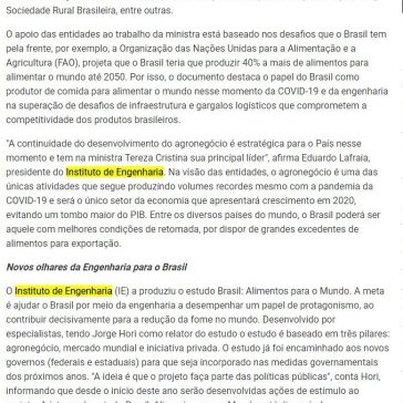 ENTIDADES LANÇAM MANIFESTO EM APOIO À MINISTRA TEREZA CRISTINA – Datagro