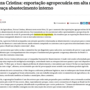 Tereza Cristina: exportação agropecuária em alta não ameaça abastecimento interno – Diário do Grande ABC (On-line)