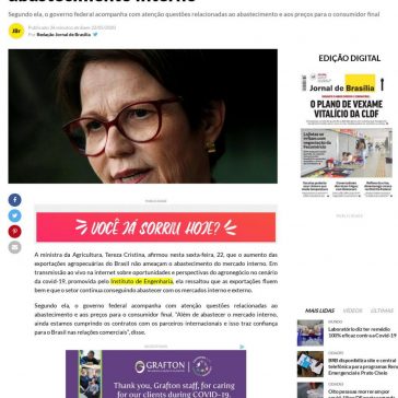 Tereza Cristina: exportação agropecuária em alta não ameaça abastecimento interno – Jornal de Brasília