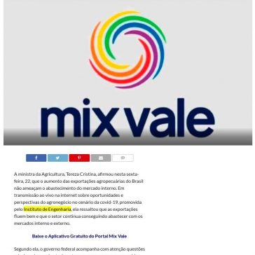 Tereza Cristina: exportação agropecuária em alta não ameaça abastecimento interno – Mix Vale