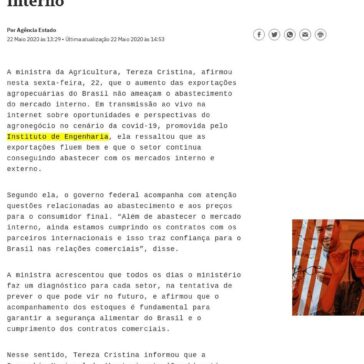 Tereza Cristina: exportação agropecuária em alta não ameaça abastecimento interno – O Liberal