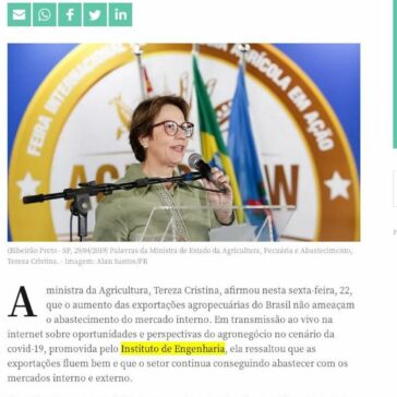 Tereza Cristina: exportação agropecuária em alta não ameaça abastecimento interno – Seu Dinheiro