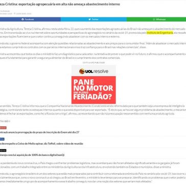 Tereza Cristina: exportação agropecuária em alta não ameaça abastecimento interno – TN Online (Mobile)