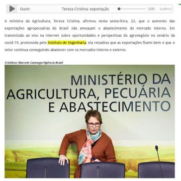 Tereza Cristina: exportação agropecuária em alta não ameaça abastecimento interno – Tribuna do Norte