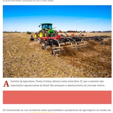 Exportação agropecuária em alta não ameaça abastecimento, diz ministra – Circuito Mato Grosso